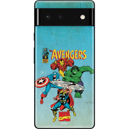 Marvel Classic Comics The Avengers Google Pixel 6 Skin